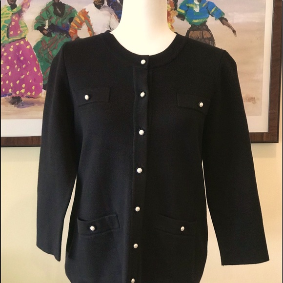 Karl Lagerfeld Sweaters - Karl Lagerfeld Black Cardigan